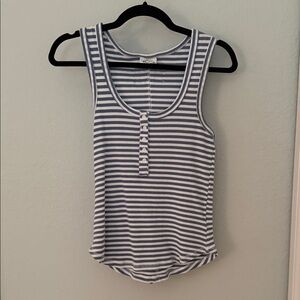 Newport Navy and White Striped Tank Top